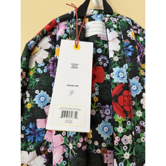 Herschel Supply Co. LEGO Youth Backpack Garden Floral NWT - Picture 8 of 9